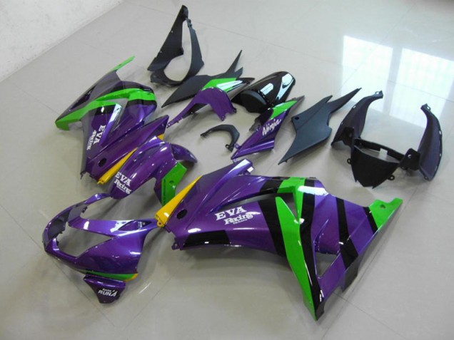 2008-2012 Purple EVA Racing Kawasaki ZX250R Bike Fairing UK Stores