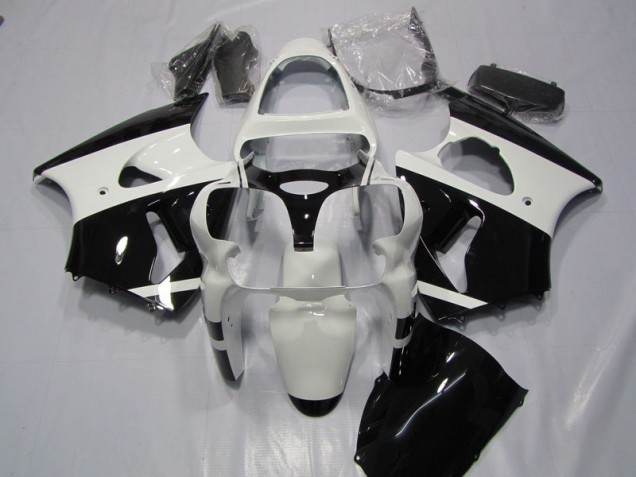 2000-2002 White Black Kawasaki ZX6R Bike Fairings UK Stores