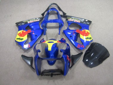 2000-2002 Blue Red Bull Ninja Kawasaki ZX6R Motorcycle Bodywork UK Stores