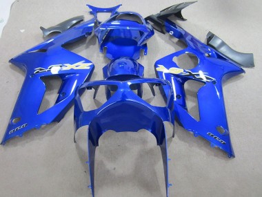 2003-2004 Blue 636 Kawasaki ZX6R Motorcycle Fairing Kits UK Stores