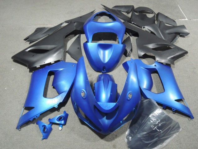 2005-2006 Blue Kawasaki ZX6R Motorbike Fairing Kits UK Stores