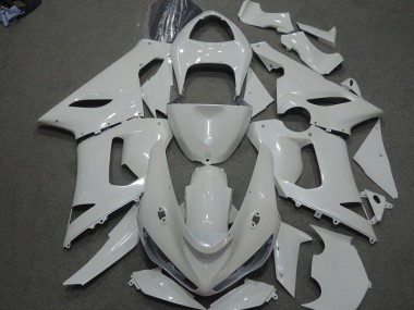 2005-2006 White Kawasaki ZX6R Motorcycle Fairings Kit UK Stores