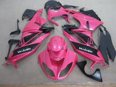 2009-2012 Pink Black Monster Kawasaki ZX6R Motor Fairings UK Stores