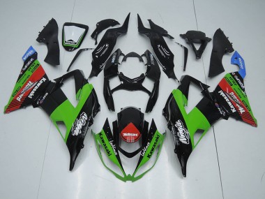 2013-2018 Black Green Red Motocard Kawasaki ZX6R Motorcycle Fairing Kit UK Stores