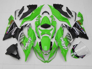 2013-2018 Green Black 11 Kawasaki ZX6R Bike Fairing UK Stores