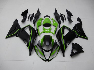 2013-2018 Black Green Kawasaki ZX6R Replacement Motorcycle Fairings UK Stores