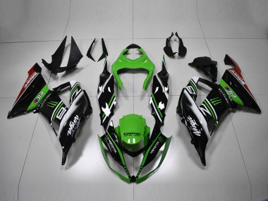 2013-2018 Green Black White Kawasaki ZX6R Motorcycle Bodywork UK Stores