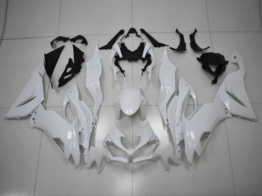 2019-2023 White Kawasaki ZX6R Motorcycle Replacement Fairings UK Stores