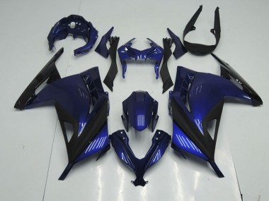 2013-2016 Blue Black Kawasaki ZX300R Motorcyle Fairings UK Stores