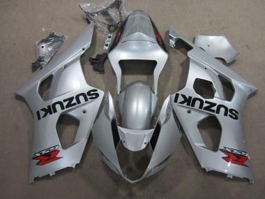 2003-2004 Silver Suzuki GSXR1000 Motorcycle Fairing Kits UK Stores