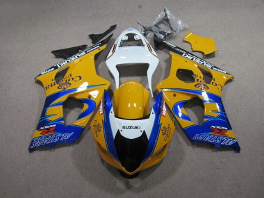 2003-2004 Yellow Blue Corona Extra Suzuki GSXR1000 Motorcycle Fairing Kit UK Stores