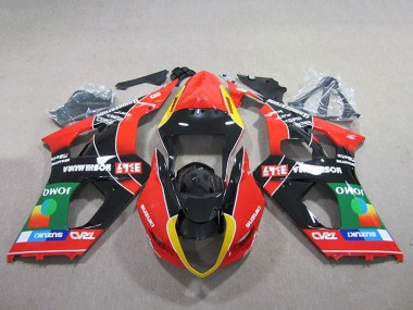 2003-2004 Red Green Black Suzuki GSXR1000 Bike Fairing UK Stores