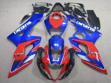 2005-2006 Blue Red Suzuki GSXR1000 Motorcyle Fairings UK Stores