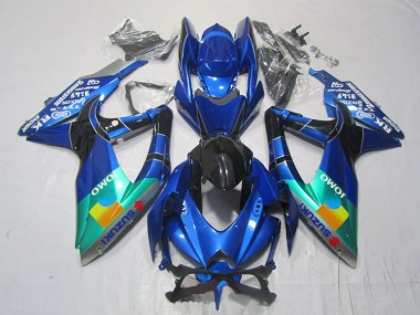 2007-2008 Blue Black Green Jomo Suzuki GSXR1000 Motorcycle Bodywork UK Stores