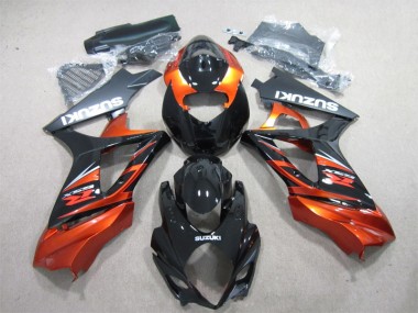 2007-2008 Black Orange Suzuki GSXR1000 Motorbike Fairing UK Stores