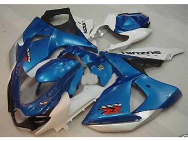 2009-2016 Blue White Suzuki GSXR1000 Motorcycle Fairing Kit UK Stores