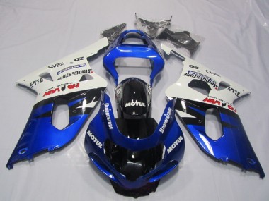 2001-2003 Blue White Motul Suzuki GSXR600 Motorcyle Fairings UK Stores