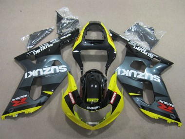 2001-2003 Black Yellow Motul Suzuki GSXR600 Motor Fairings UK Stores