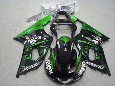 2001-2003 Black Green Corona Extra Suzuki GSXR600 Motorcycle Fairing Kits UK Stores