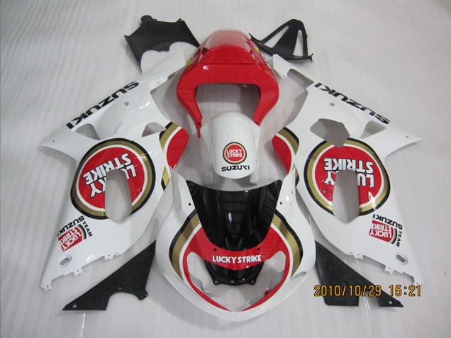 2001-2003 Red White Lucky Strike Suzuki GSXR600 Bike Fairing UK Stores