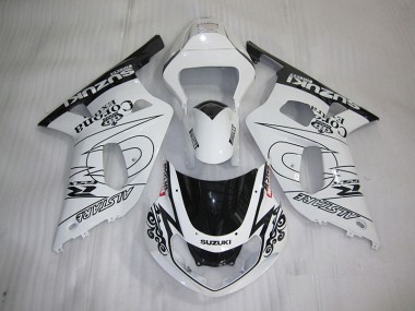 2001-2003 White Black Corona Extra Suzuki GSXR600 Bike Fairings UK Stores