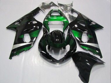 2001-2003 Black Green Suzuki GSXR600 Bike Fairings UK Stores