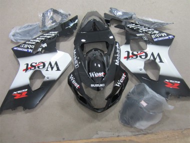 2004-2005 Black West Suzuki GSXR600 Motorcycle Fairing Kits UK Stores