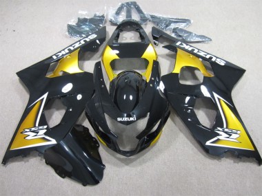 2004-2005 Black Yellow Suzuki GSXR600 Motorcycle Replacement Fairings UK Stores