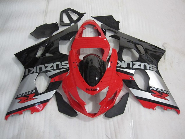 2004-2005 Red Black Silver Suzuki GSXR600 Motorcyle Fairings UK Stores