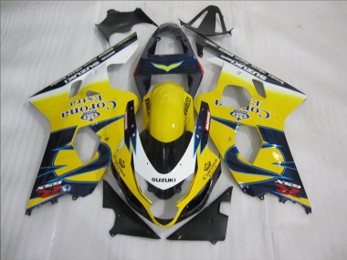 2004-2005 Yellow Blue Corona Extra Suzuki GSXR600 Bike Fairing UK Stores