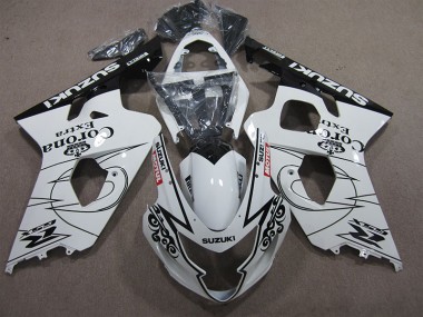 2004-2005 White Corona Extra Motul Suzuki GSXR600 Bike Fairing Kit UK Stores