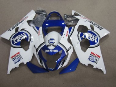 2004-2005 Blue White Lucky Strike Motul Suzuki GSXR600 Moto Fairings UK Stores