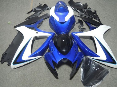 2006-2007 Blue White Black Suzuki GSXR600 Motorbike Fairing UK Stores