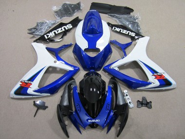 2006-2007 Blue White Suzuki GSXR600 Motorbike Fairings UK Stores