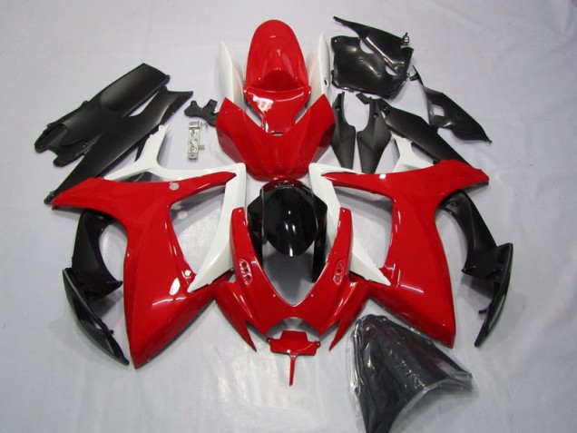 2006-2007 Red Black Suzuki GSXR600 Motorcycle Replacement Fairings UK Stores