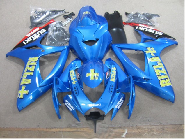 2006-2007 Blue Yellow Rizla Suzuki GSXR600 Motorbike Fairing UK Stores