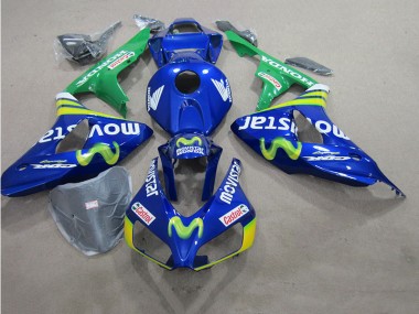 2006-2007 Blue Movistar Castrol Suzuki GSXR600 Motorcycle Fairing Kit UK Stores