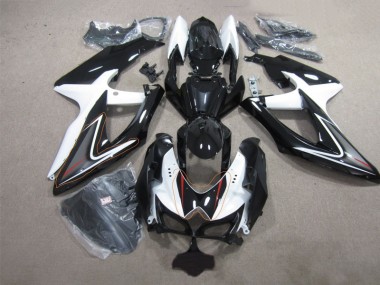 2008-2010 Black White Suzuki GSXR600 Replacement Fairings UK Stores