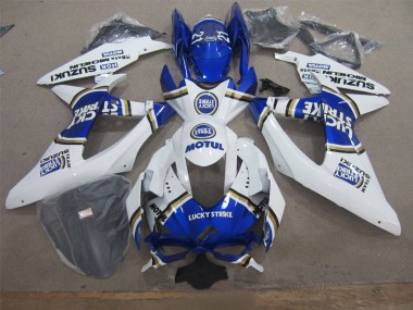 2008-2010 White Lucky Strike Blue Motul Suzuki GSXR600 Motor Fairings UK Stores