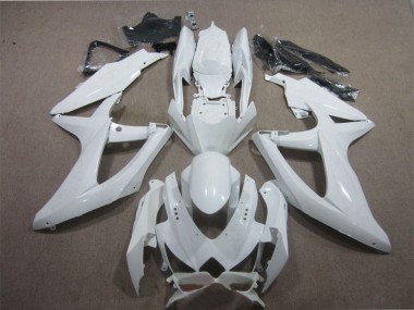 2008-2010 White Suzuki GSXR600 Motorcycle Fairing Kit UK Stores