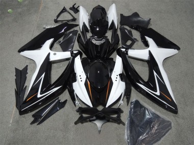 2008-2010 Black White Suzuki GSXR600 Bike Fairings UK Stores