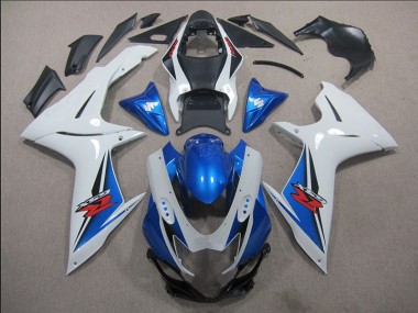 2011-2021 White Blue Suzuki GSXR600 Motorbike Fairing Kits UK Stores