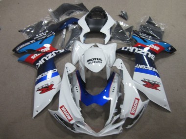 2011-2021 White Blue Motul Suzuki GSXR600 Moto Fairings UK Stores