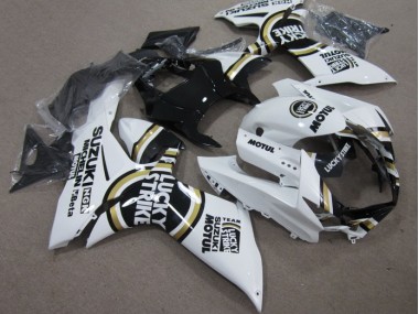 2011-2021 White Lucky Strike Black Motul Suzuki GSXR600 Motor Fairings UK Stores