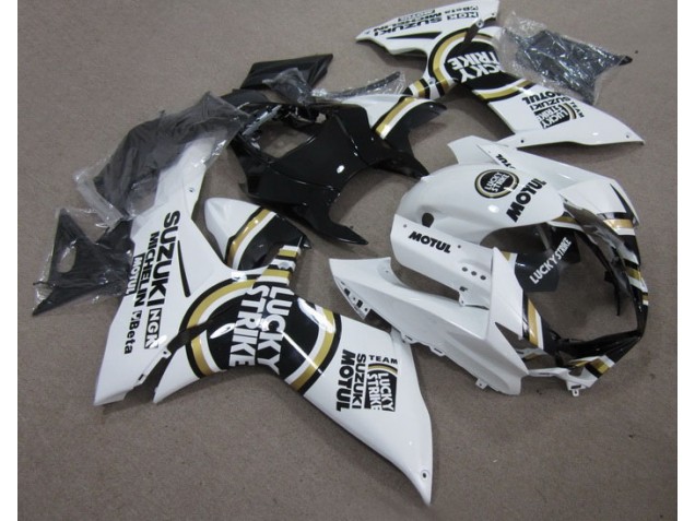 2011-2021 White Lucky Strike Black Motul Suzuki GSXR600 Motor Fairings UK Stores