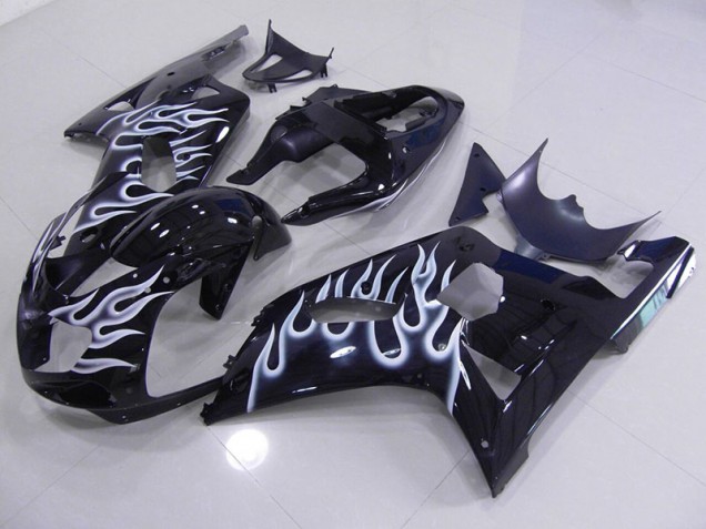 2001-2003 Blue White Flame Suzuki GSXR750 Motor Fairings UK Stores