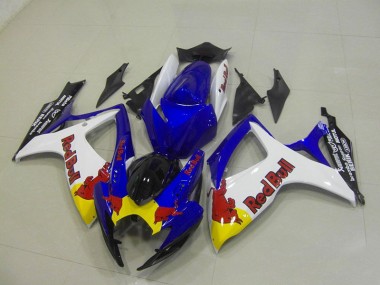 2006-2007 Blue White Red Bull Suzuki GSXR750 Motorcyle Fairings UK Stores