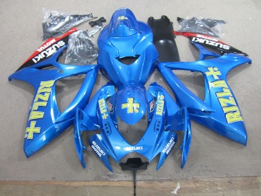 2006-2007 Blue Yellow Rizla Suzuki GSXR750 Bike Fairings UK Stores