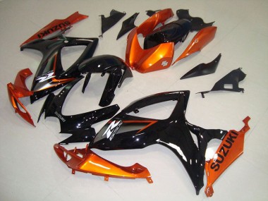 2006-2007 Black Orange Suzuki GSXR750 Motorbike Fairing UK Stores