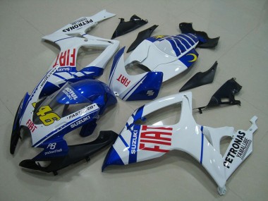 2006-2007 White Blue Fiat 46 Suzuki GSXR750 Motor Bike Fairings UK Stores